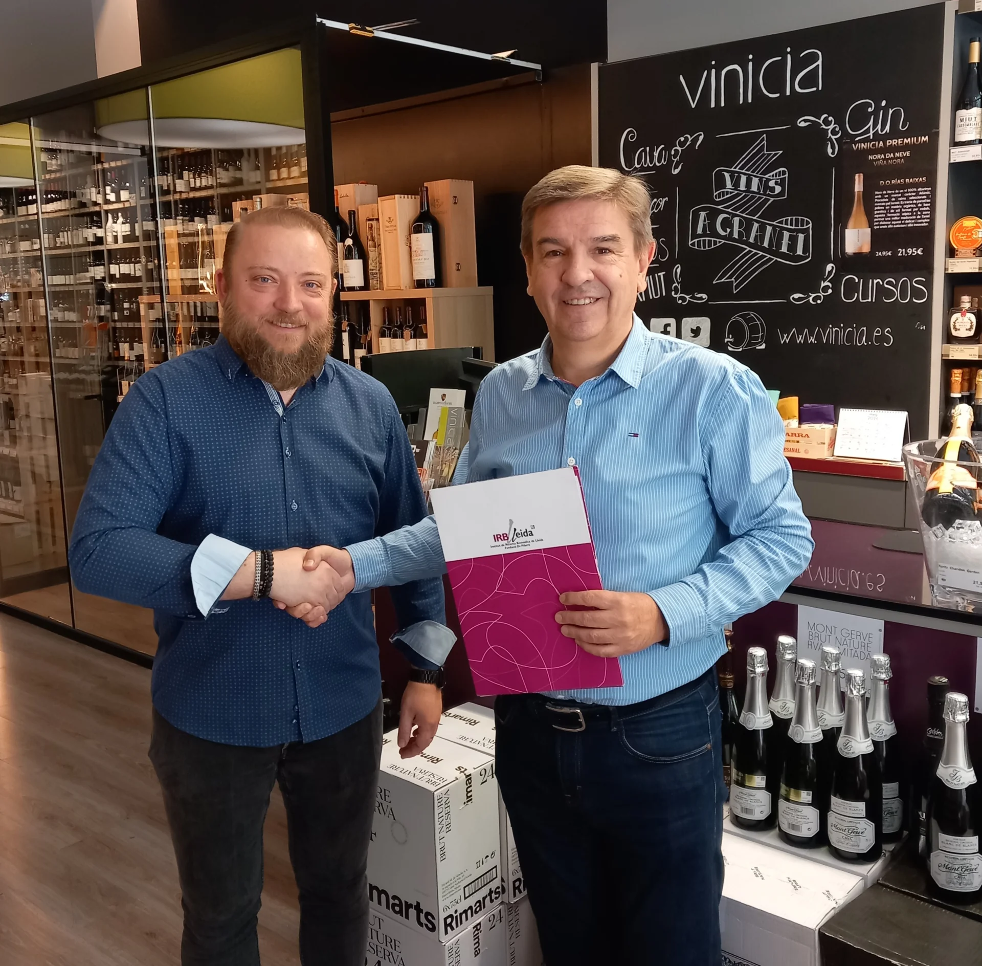Vinicia renueva su colaboración con el IRBLleida