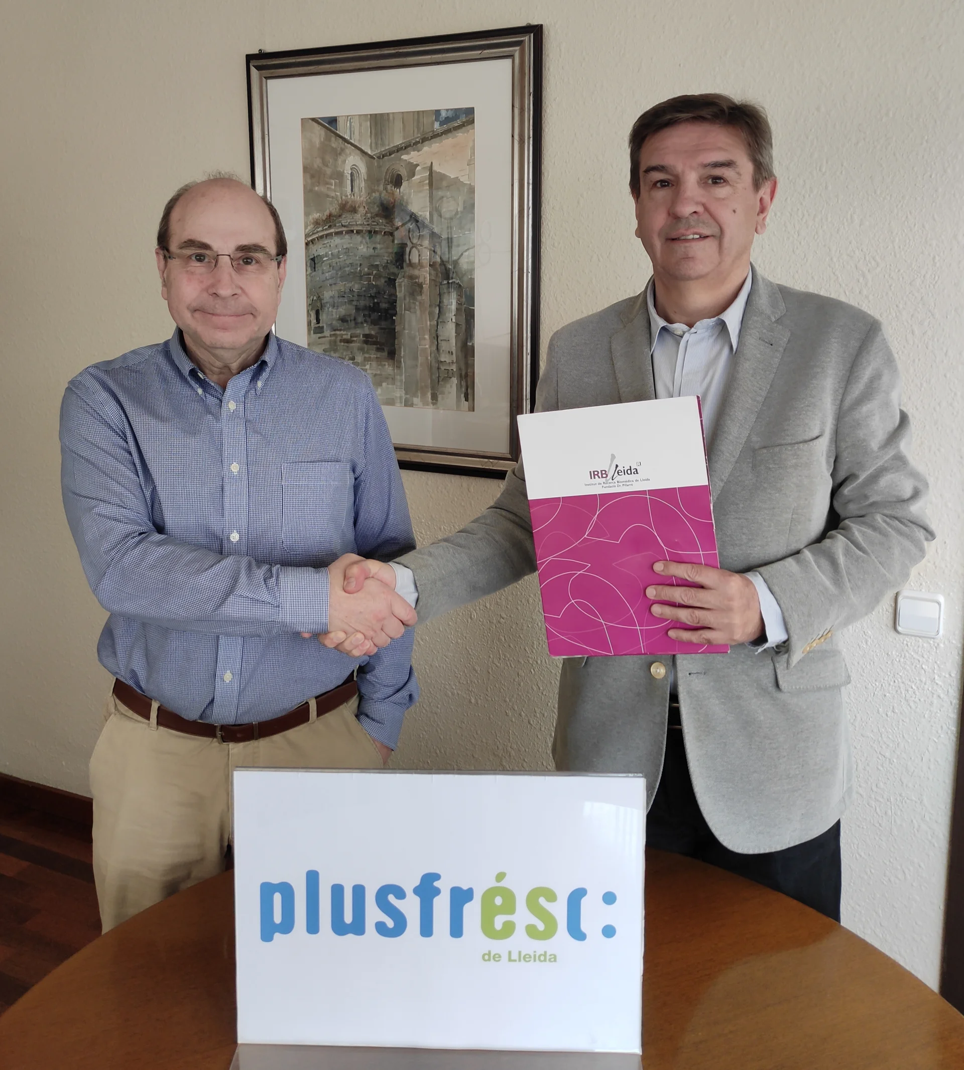 Plusfresc renueva su colaboración con el IRBLleida