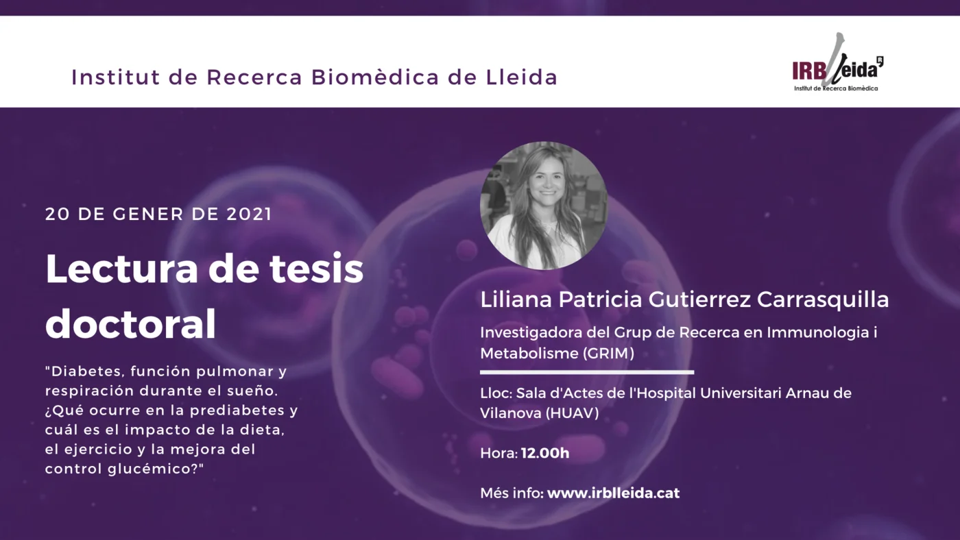 Doctoral thesis reading - Staff #IRBLleida