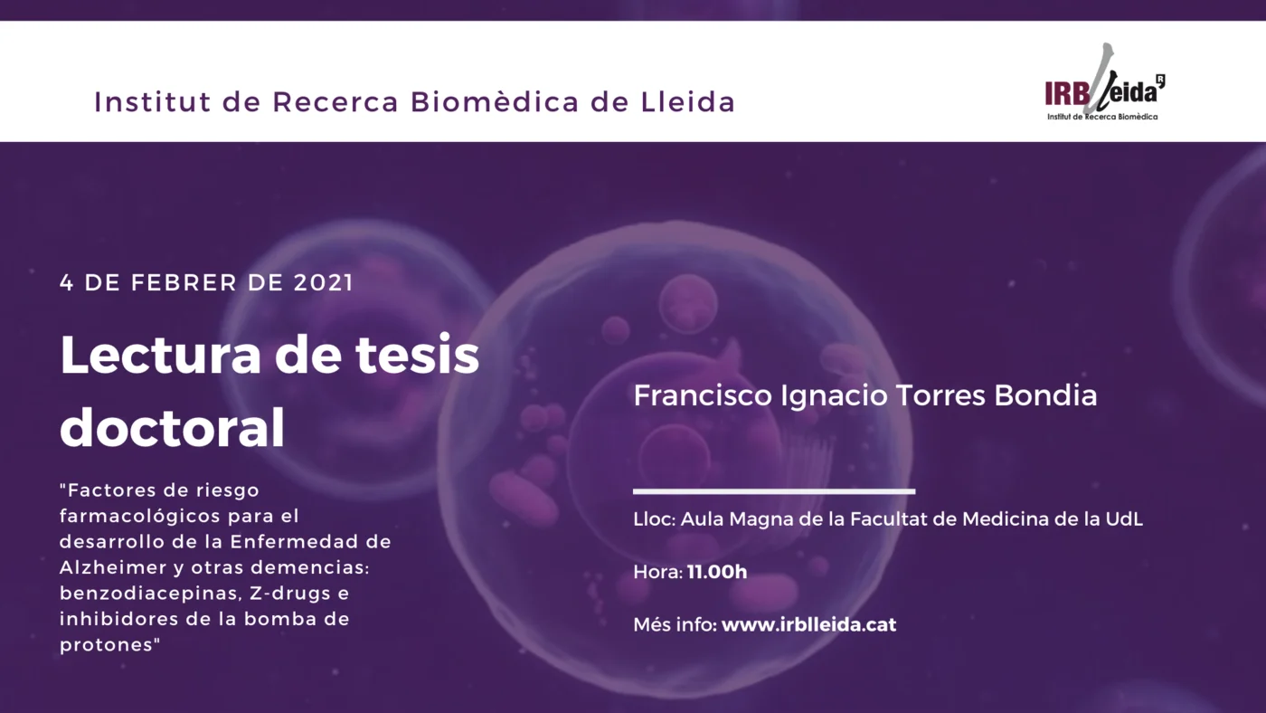Doctoral thesis reading - Staff #IRBLleida