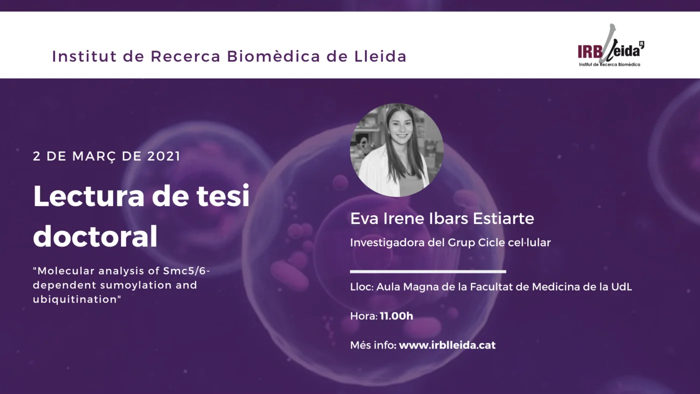 Doctoral thesis reading - Staff #IRBLleida