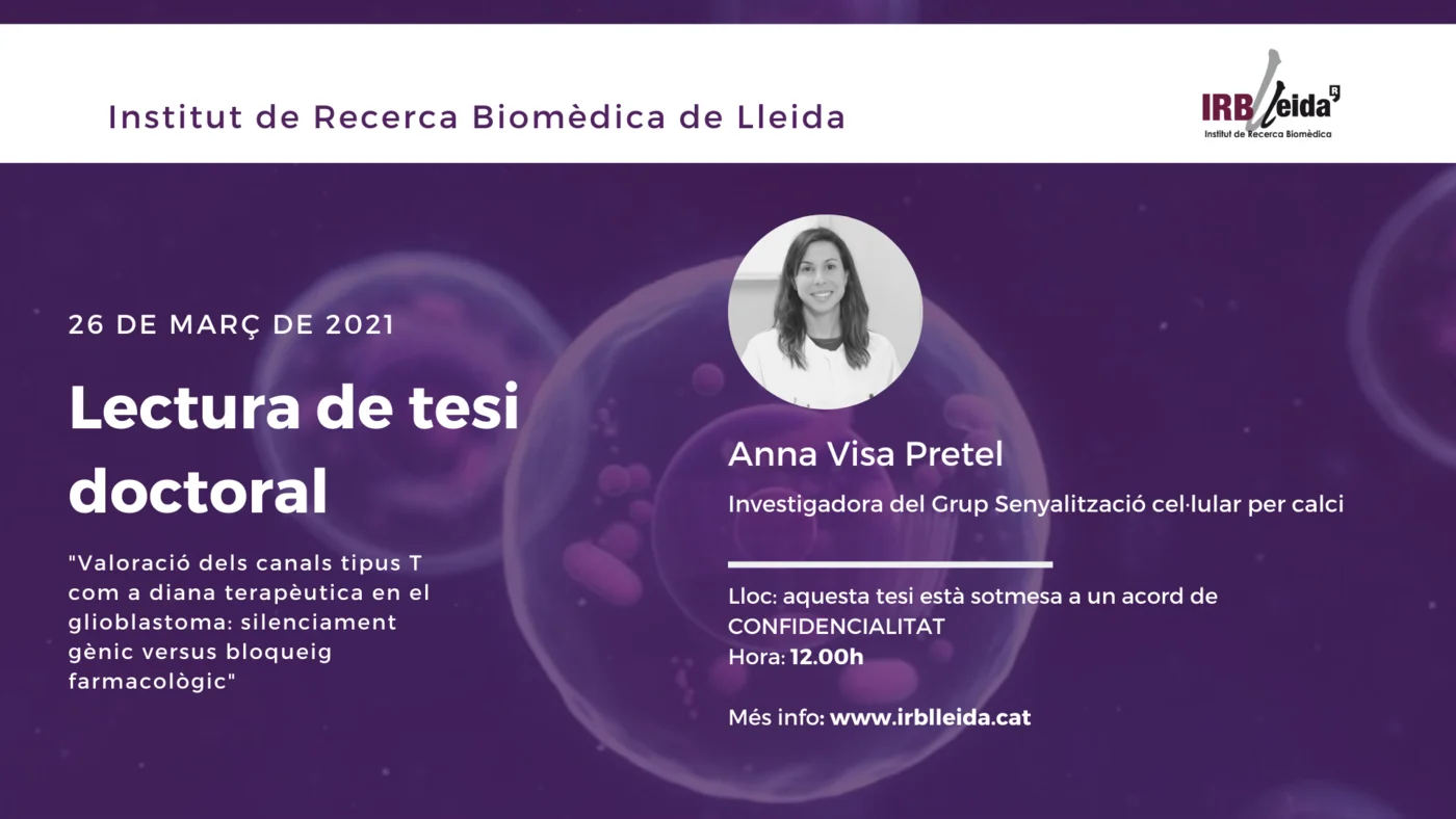 Doctoral thesis reading - Staff #IRBLleida