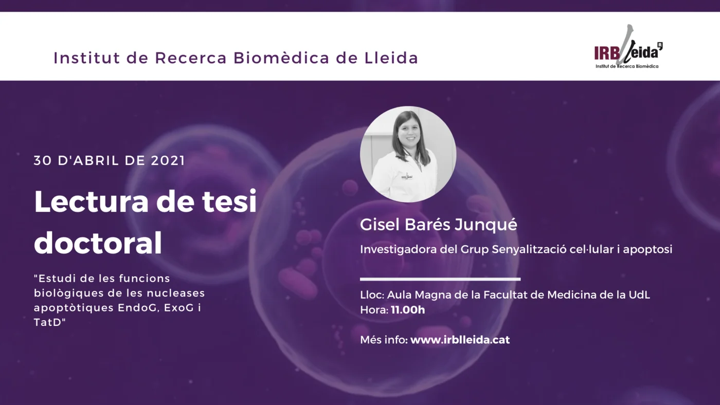 Lectura de tesi doctoral - Personal #IRBLleida