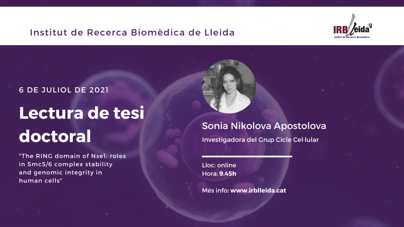 Doctoral thesis reading - Staff #IRBLleida
