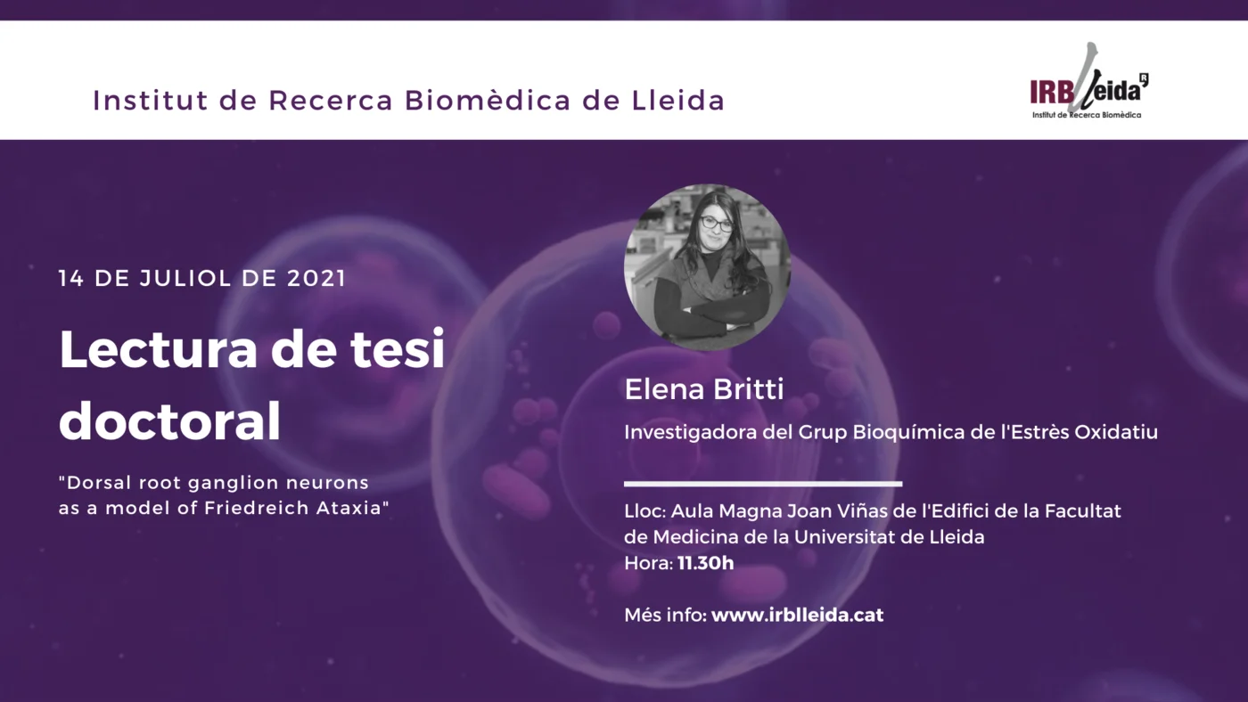 Doctoral thesis reading - Staff #IRBLleida