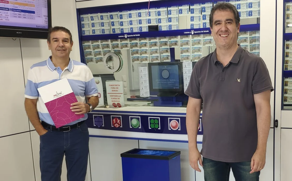 Renovación del acuerdo de colaboración con la Administración de Loterías N.º 1 de Lleida, Rosa de Ponent