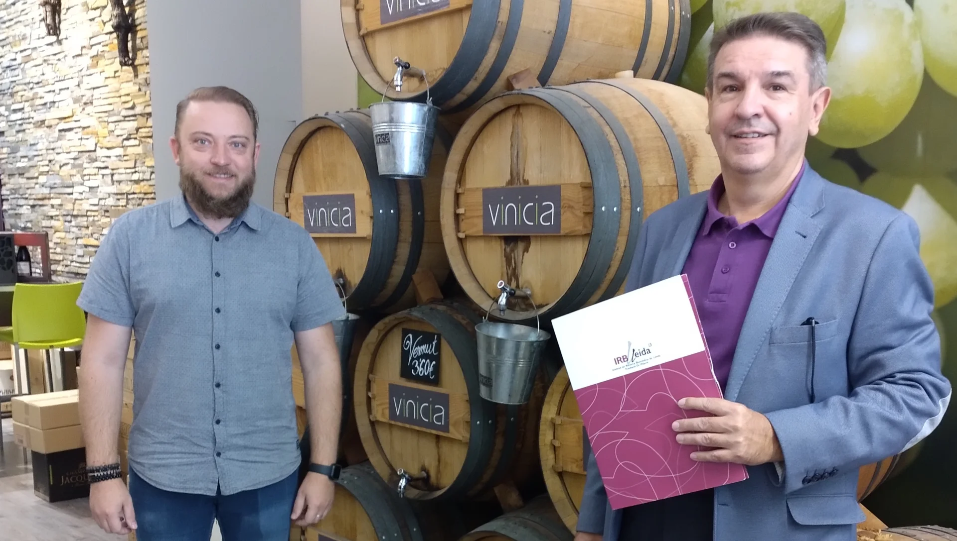 Casa Badio y Vinicia renuevan su colaboración con el IRBLleida