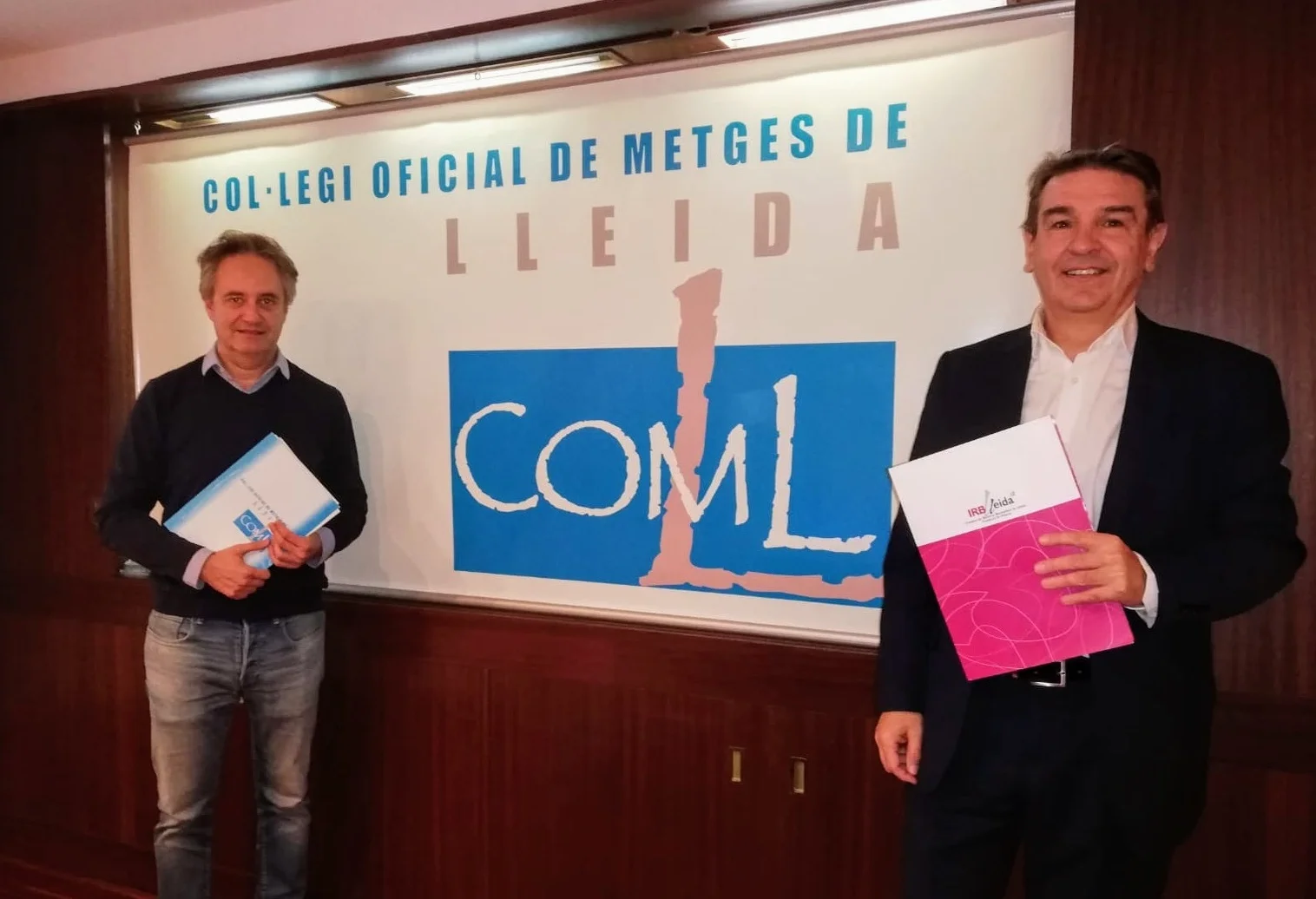 El Colegio Oficial de Médicos de Lleida renueva la colaboración con el IRBLleida