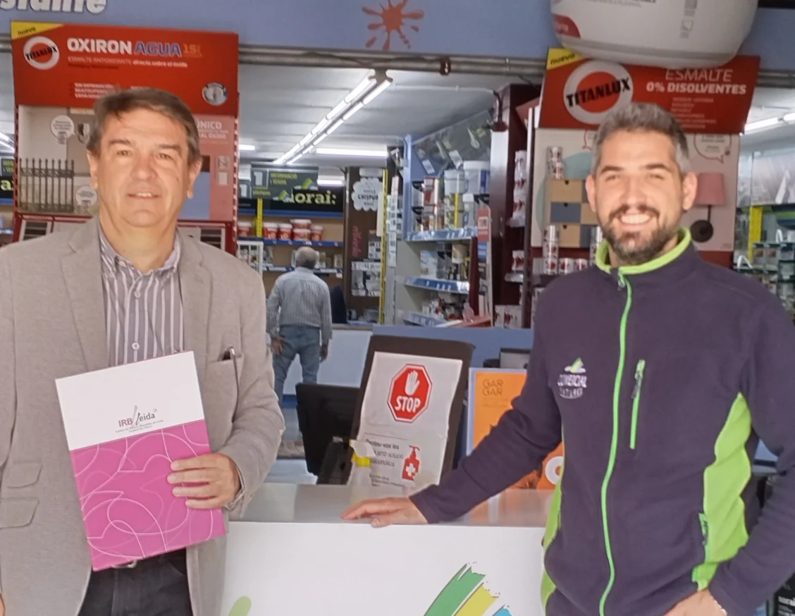 Comercial Pintures renueva su colaboración con el IRBLleida