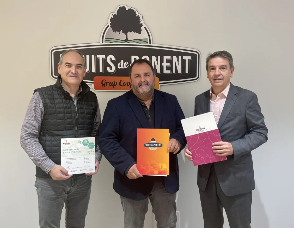 Fruits de Ponent renueva su colaboración con el IRBLleida