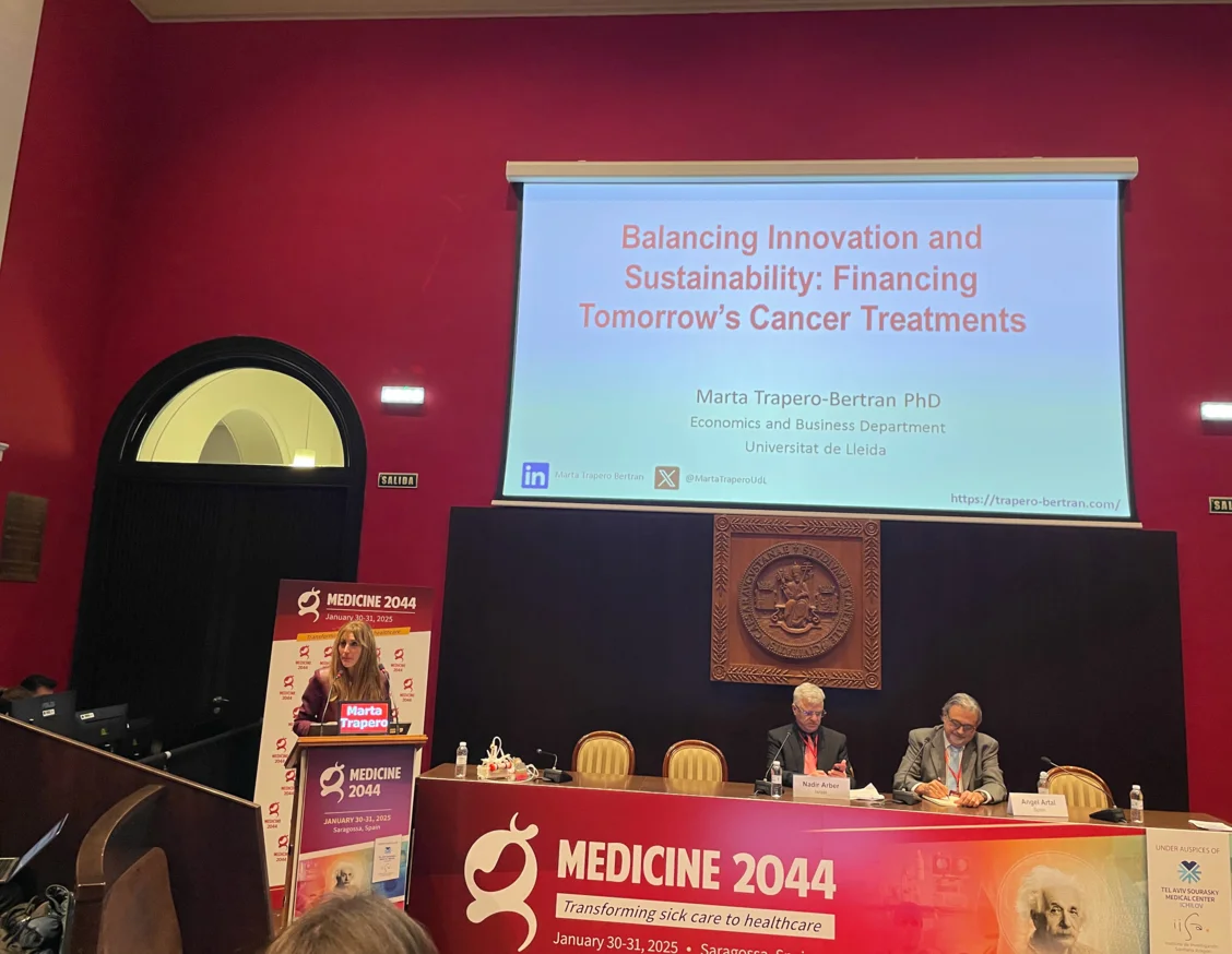 La investigadora Marta Trapero, en el Congreso Internacional Medicine 2044 para definir la medicina del futuro