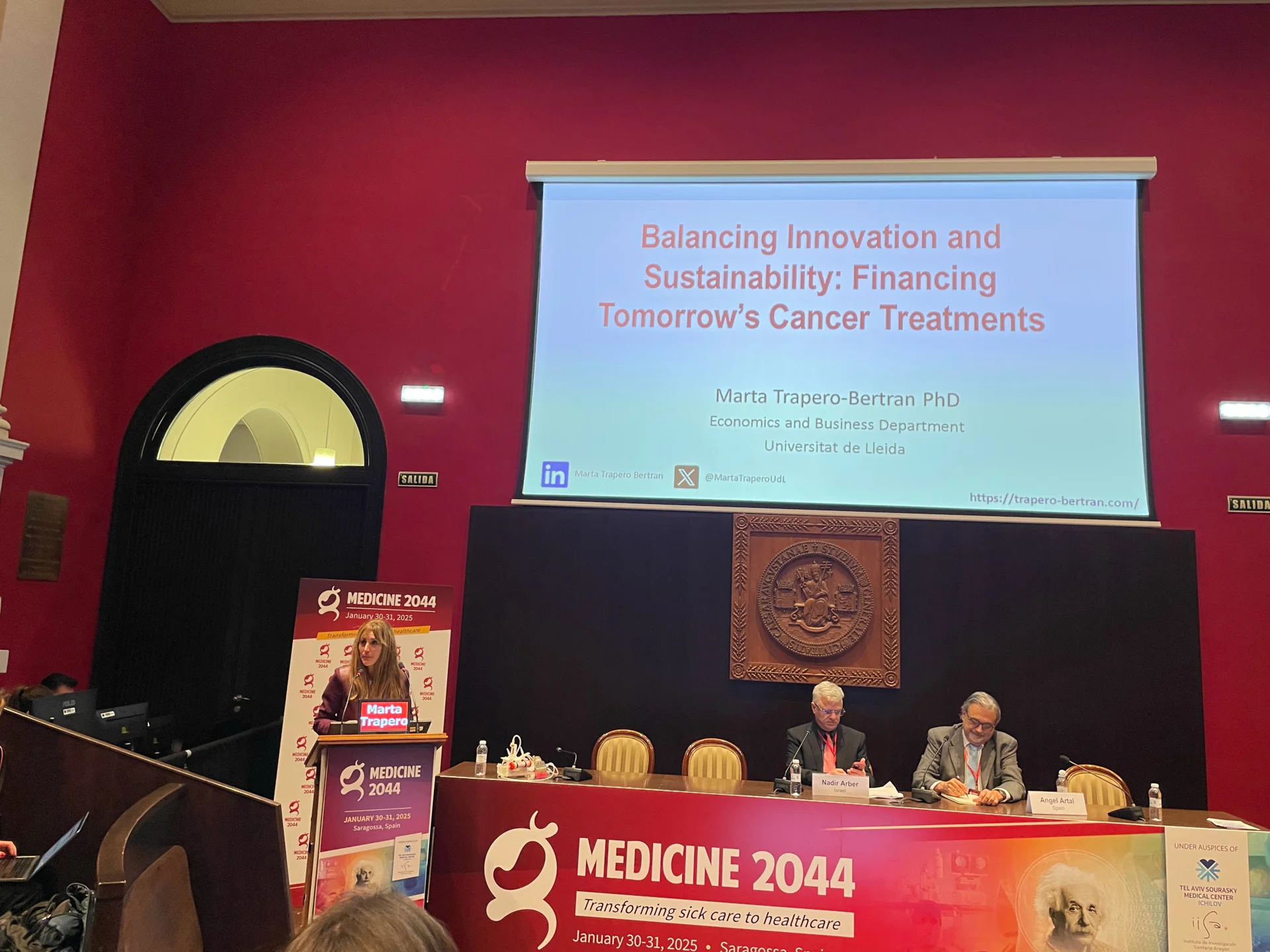 La investigadora Marta Trapero, en el Congreso Internacional Medicine 2044 para definir la medicina del futuro
