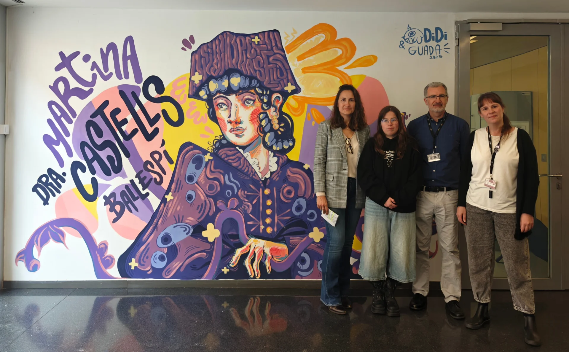 L’IRBLleida inaugura el seu mural dedicat a la doctora lleidatana Martina Castells i Ballespí   
