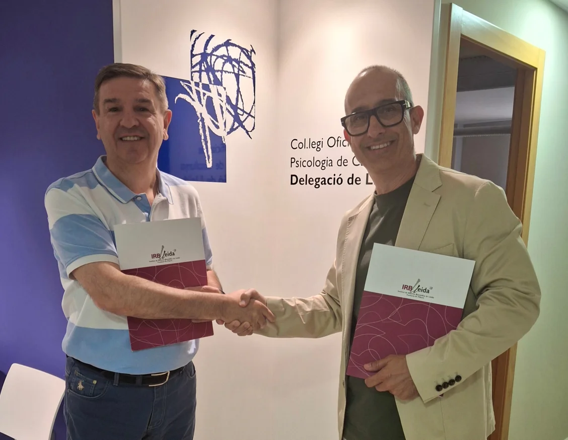 El Col·legi Oficial de Psicologia de Catalunya (delegació de Lleida), nova entitat col·laboradora de l'IRBLleida