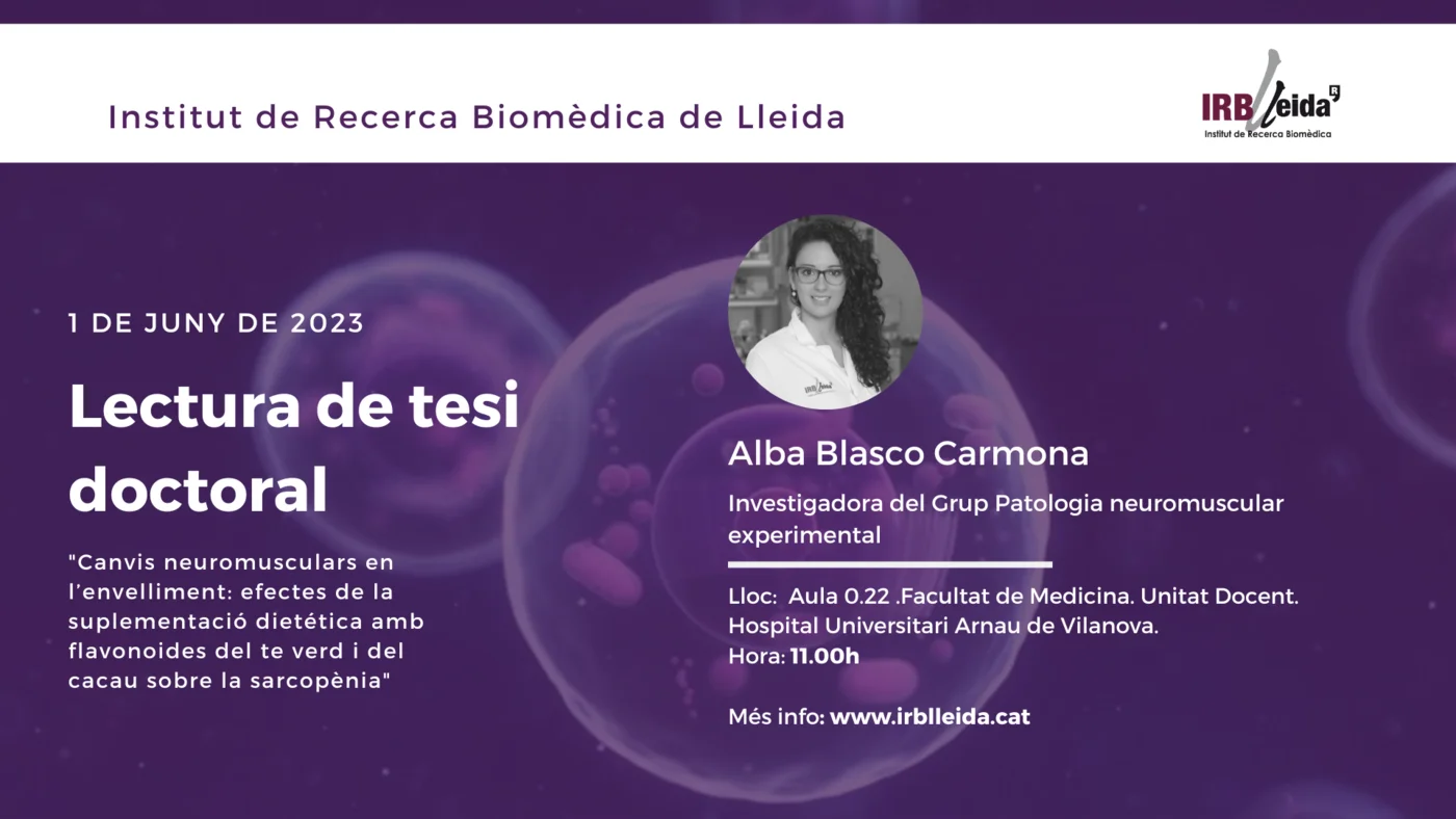 Lectura de tesi doctoral - Personal #IRBLleida