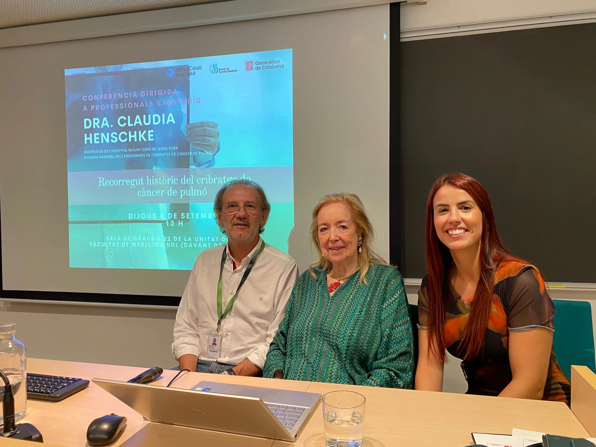La prestigiosa radióloga Claudia Henschke, pionera del cribaje del cáncer de pulmón a nivel mundial, imparte en Lleida una conferencia a los profesionales sanitarios