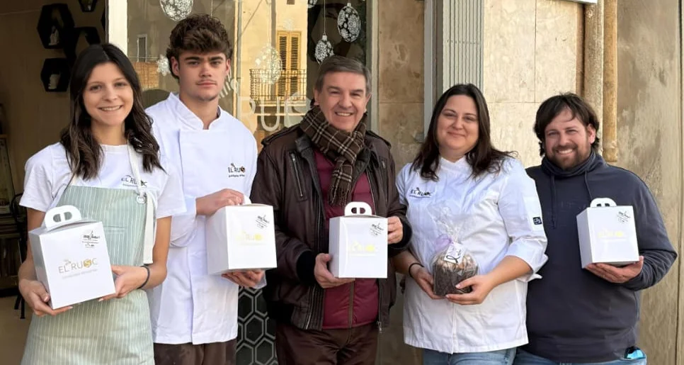 Panettone solidario con el IRBLleida de la pastelería El Rusc de los Alamús 