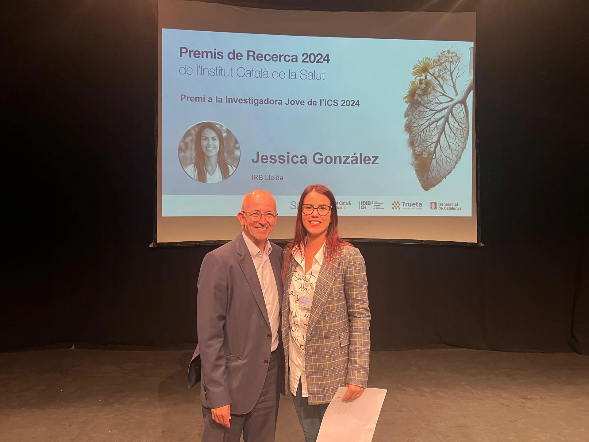La 15.ª Jornada de Investigación del Instituto Catalán de la Salud premia a la investigadora del IRBLleida, Jessica González
