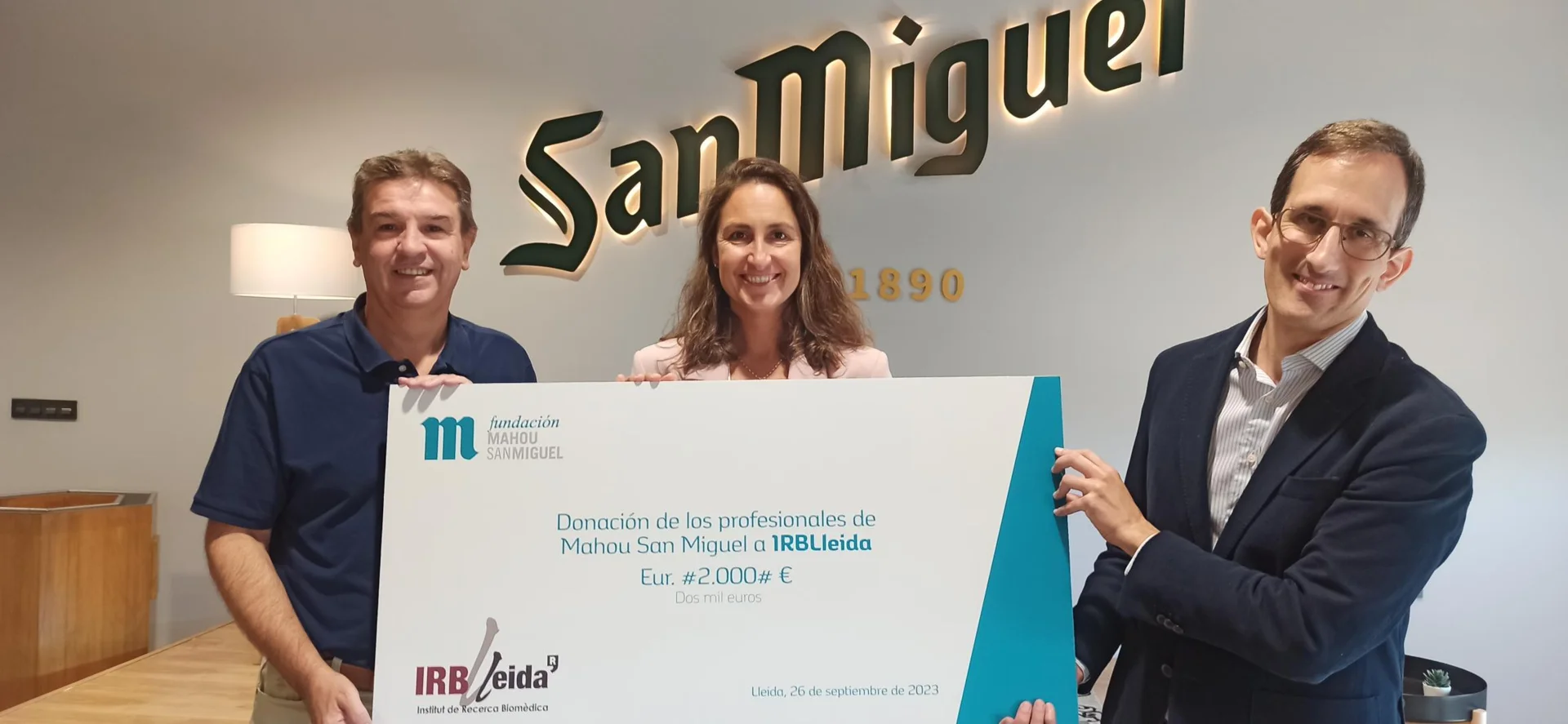 La Fundación Mahou San Miguel renova la seva col·laboració amb l’IRBLleida