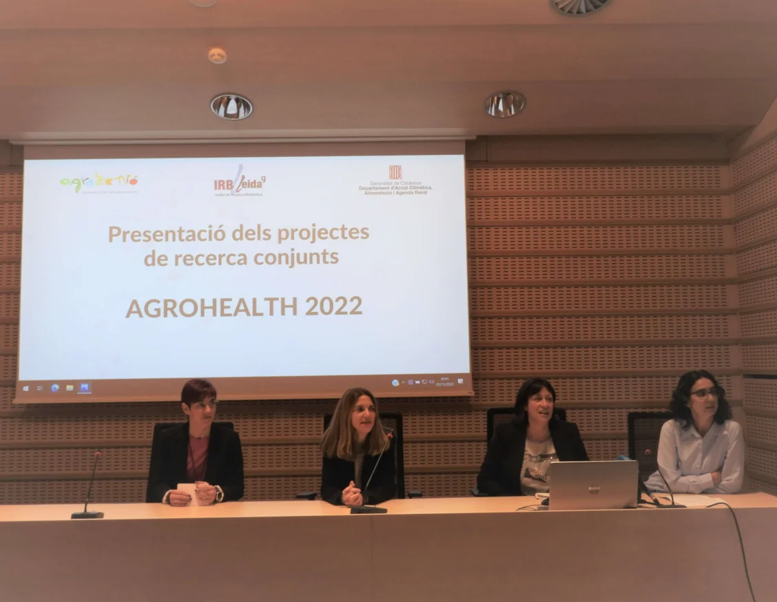 Agrotecnio y el IRBLleida inician tres proyectos de investigación conjuntos sobre agroalimentación y salud