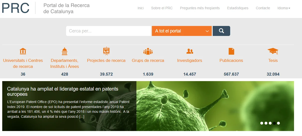 L’IRBLleida s’incorpora al Portal de la Recerca de Catalunya per visibilitzar la tasca dels investigadors i investigadores