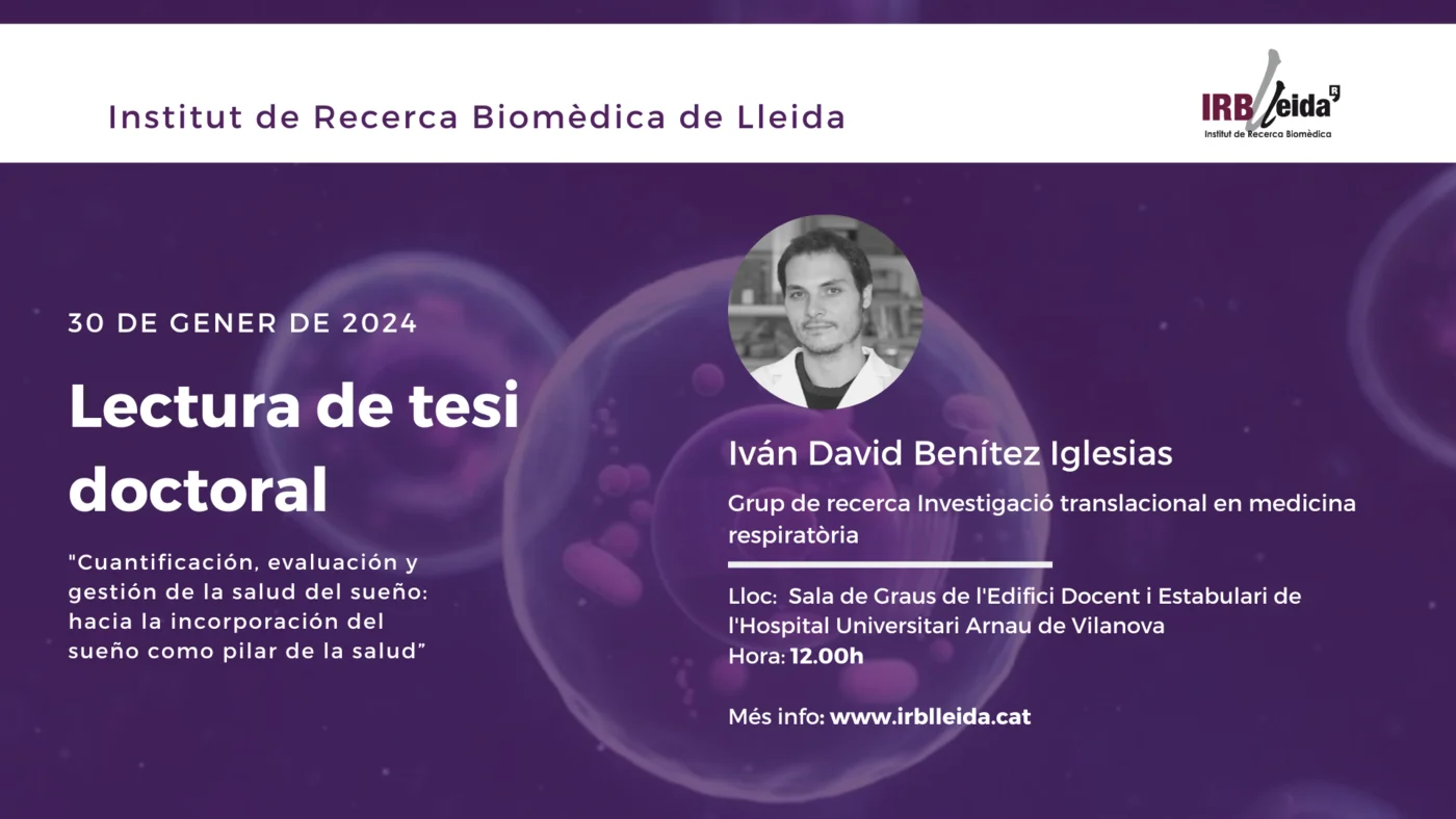 Lectura de tesi doctoral - Personal #IRBLleida
