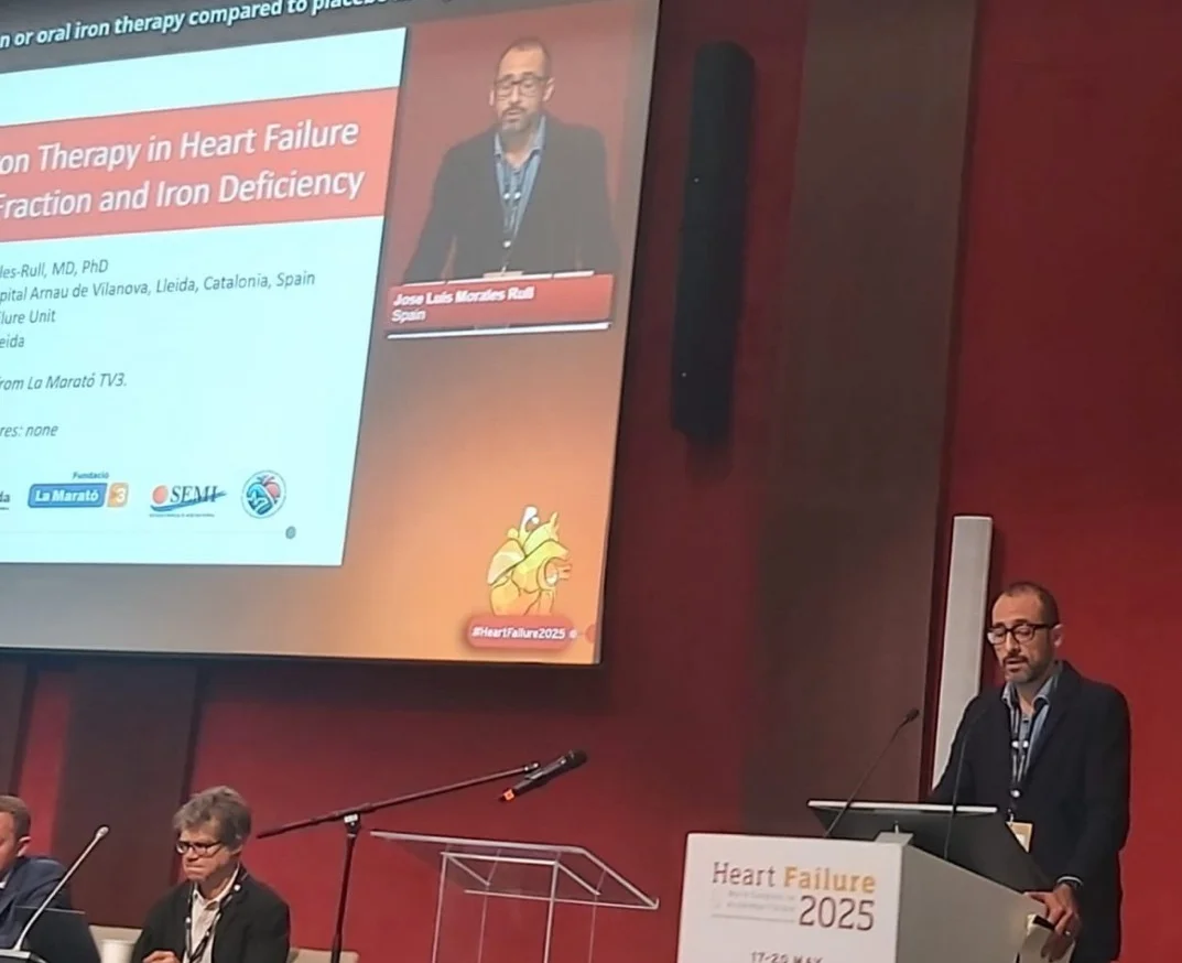 Un ensayo clínico liderado desde Lleida utiliza moléculas de hierro oral en personas grandes con insuficiencia cardíaca
