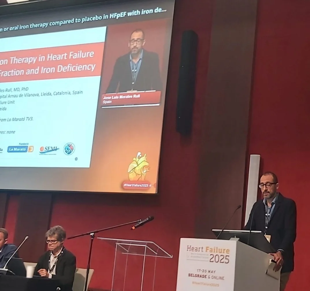  Un ensayo clínico liderado desde Lleida utiliza moléculas de hierro oral en personas grandes con insuficiencia cardíaca