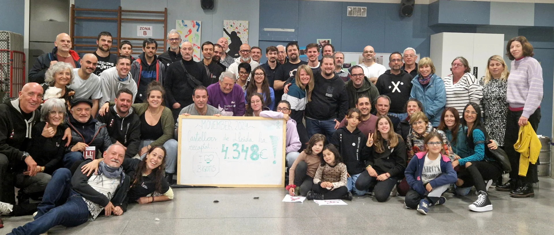 Castellers de Lleida recauda más de 4.300 € en la subasta solidaria de MOVEMBER en Lleida