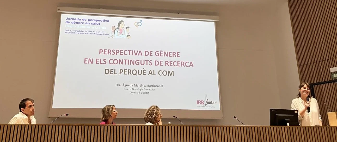 La Comisión de Igualdad del IRBLleida, en la Jornada de perspectiva de género en salud de la Región Sanitaria de Lleida