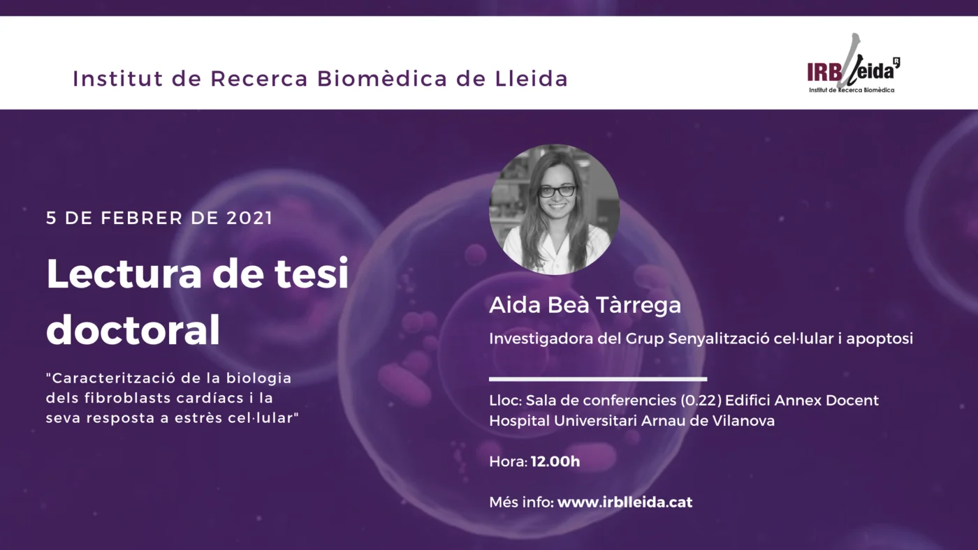 Doctoral thesis reading - Staff #IRBLleida