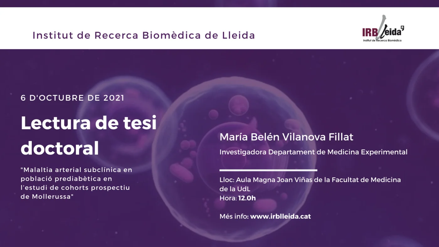 Doctoral thesis reading - Staff #IRBLleida