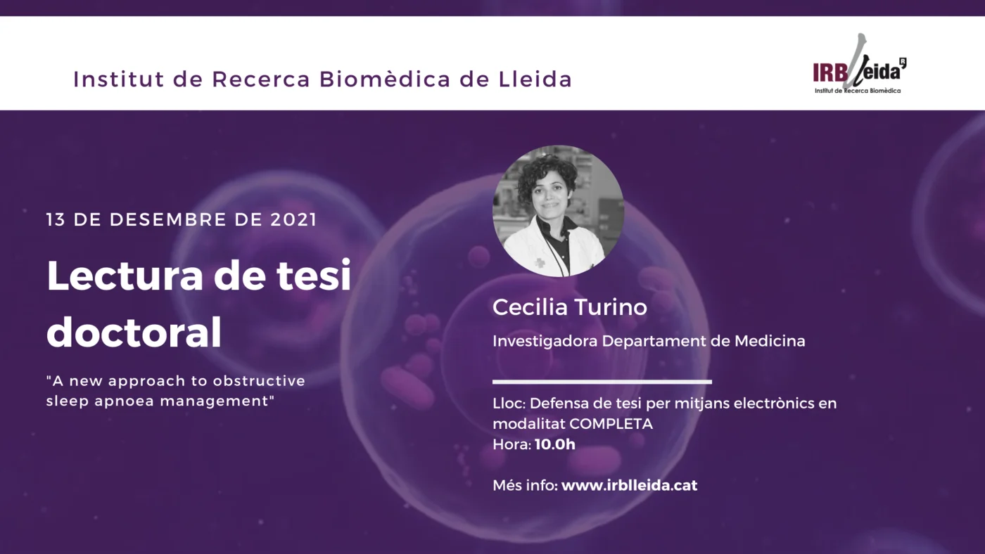Doctoral thesis reading - Staff #IRBLleida