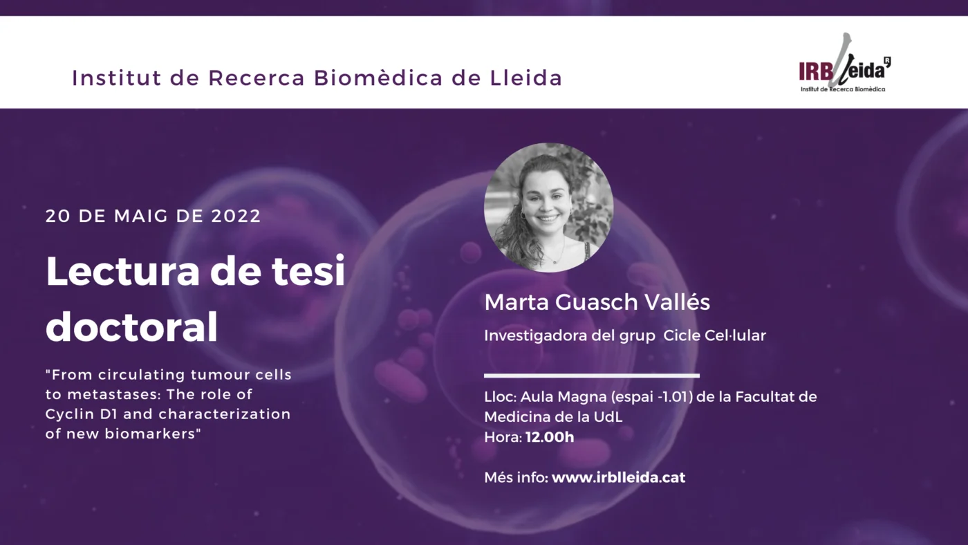 Doctoral thesis reading - Staff #IRBLleida