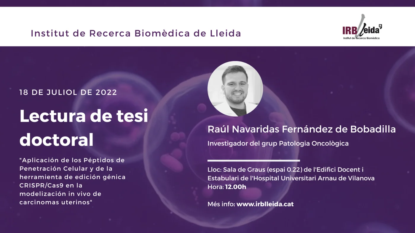 Doctoral thesis reading - Staff #IRBLleida