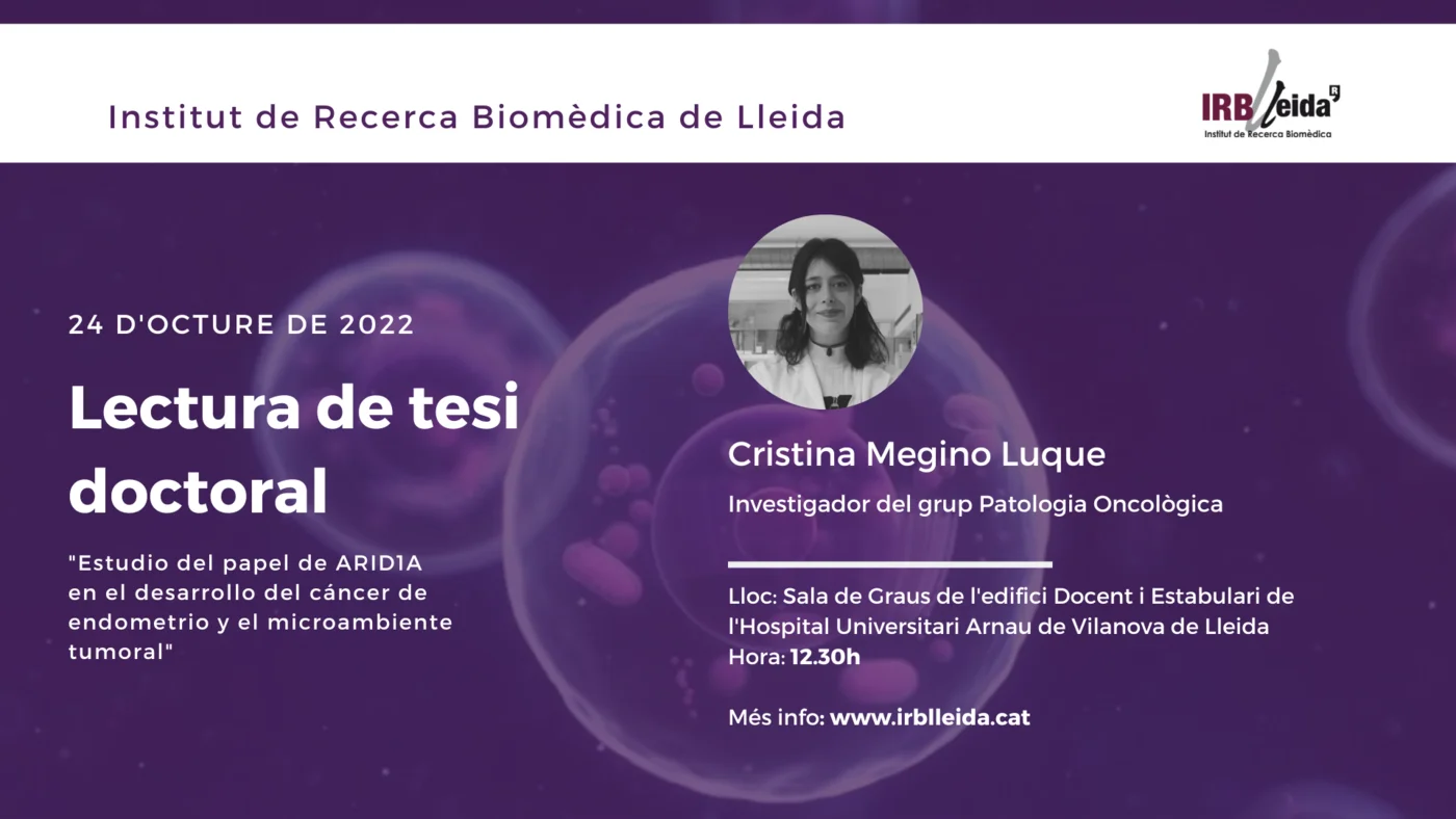 Doctoral thesis reading - Staff #IRBLleida