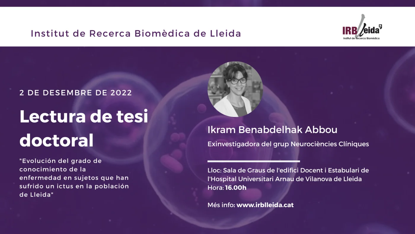 Doctoral thesis reading - Staff #IRBLleida